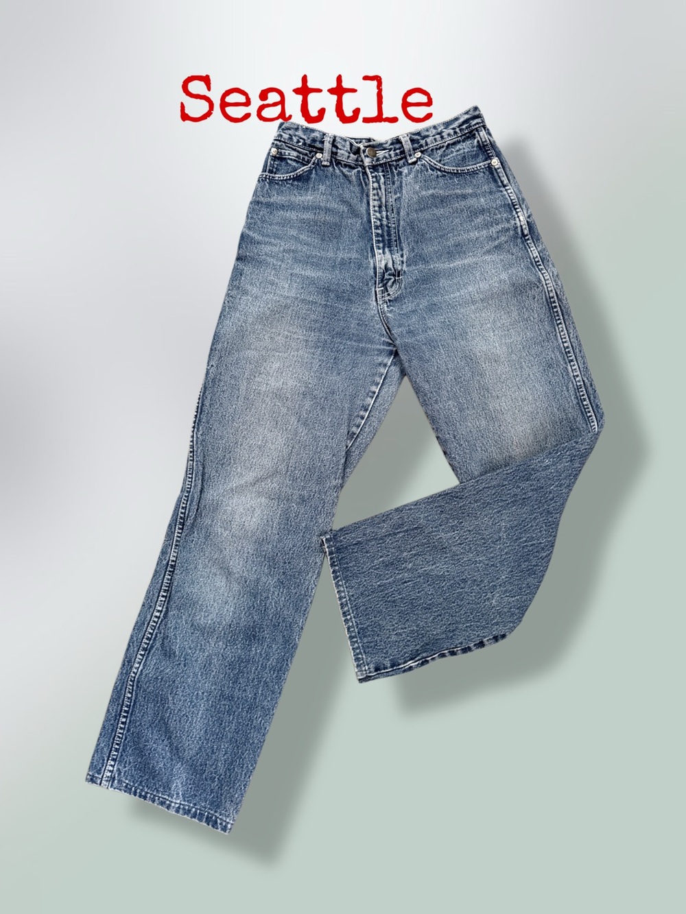 SEATLE BLUE 
Men's Blue Washed Jeans